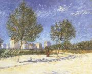 On the outskirts of Paris, Vincent Van Gogh